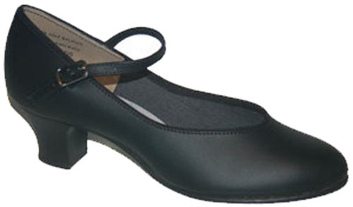 Black 1 1/2 Junior Heel Character/ Tap Shoes 2651A