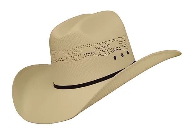 Hat Biz Tan Straw Hat with Black Hat Band Western Hat 28BNE