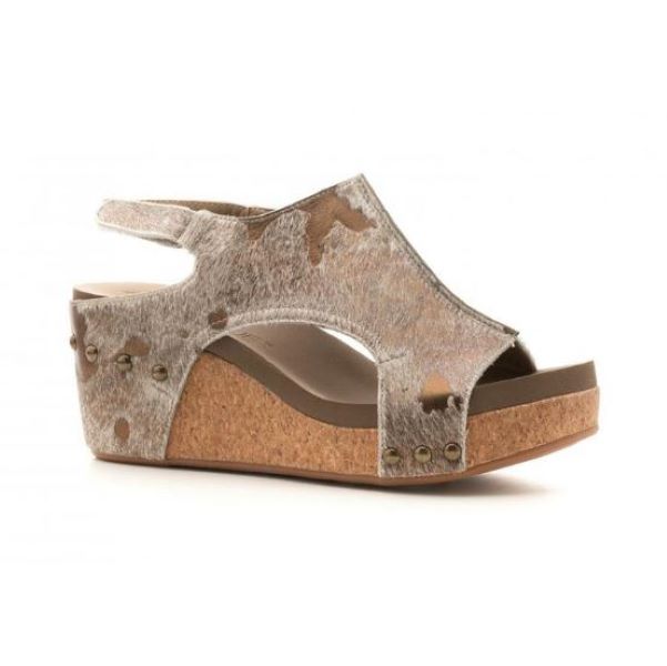Corky's Bronze Pasture Womens Wedge Sandals 30-5404-BRZE