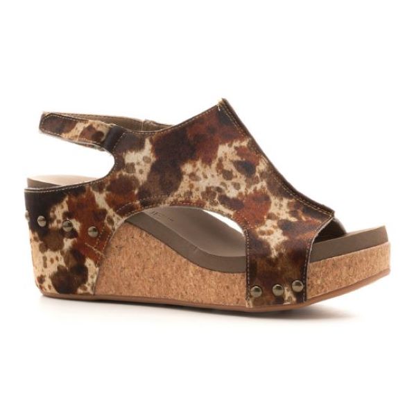 Corky's Multi Cow Pasture Womens Wedge Sandals 30-5404-MTCO