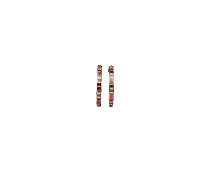 Blazin Roxx Serape Stripe Hoop Earrings 30971