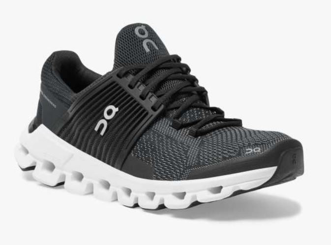 On Cloudswift Black/Rock Womens Light Weight Comfort Running Shoes 31-99774