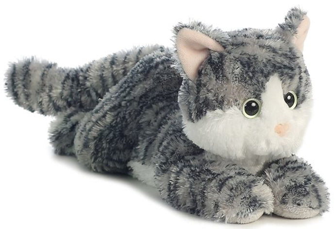 Aurora Toys Flopsies Lily The Stuffed Gray Tabby Cat 31538
