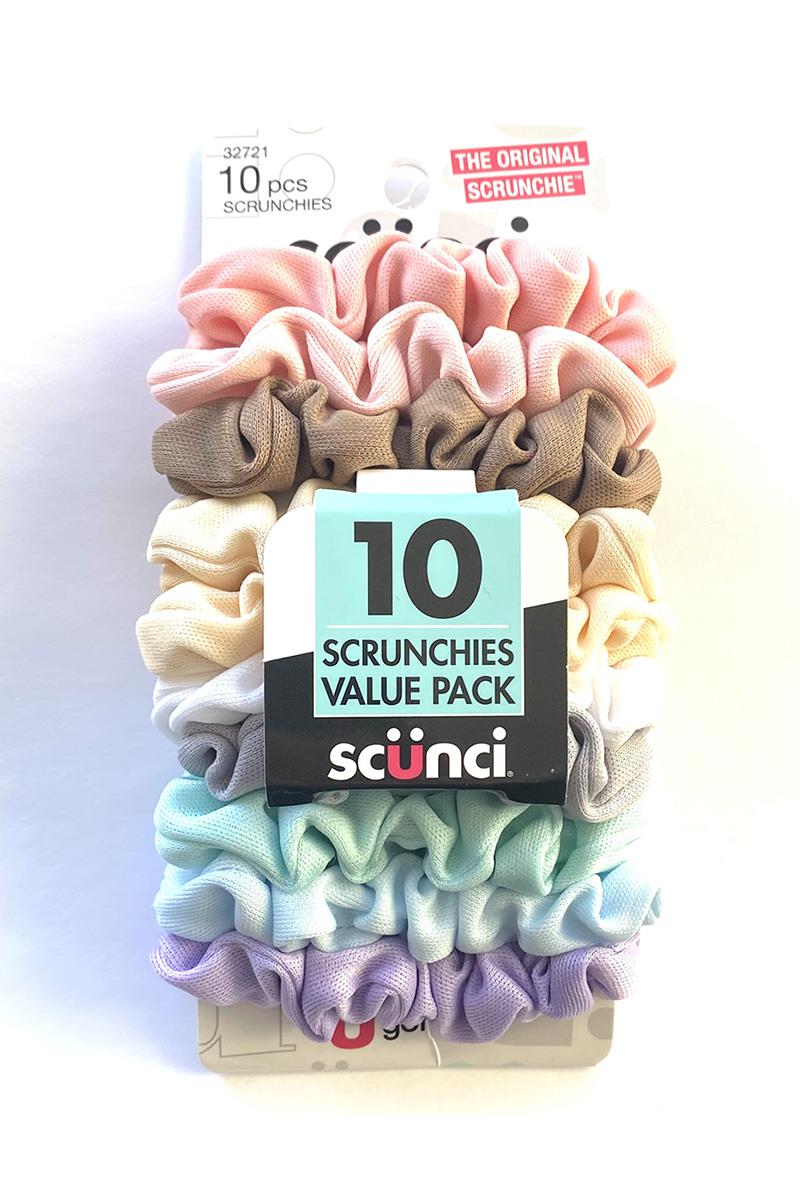 CJ Merchantile Scunci 10pcs Scrunchie Set 32721