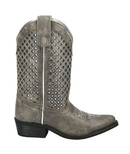 Smoky Mountain Magnolia Grey Girls Western Boots 3411C (Sizes 10-3)