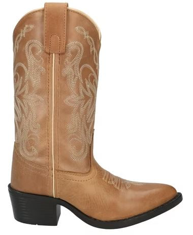 Smoky Mountain Bomber Tan Maddie Little Kids' Leather Snip Toe Western Boots 3526C