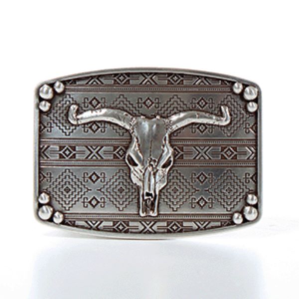 Nocona Men's Aztec Longhorn Buckle 37716