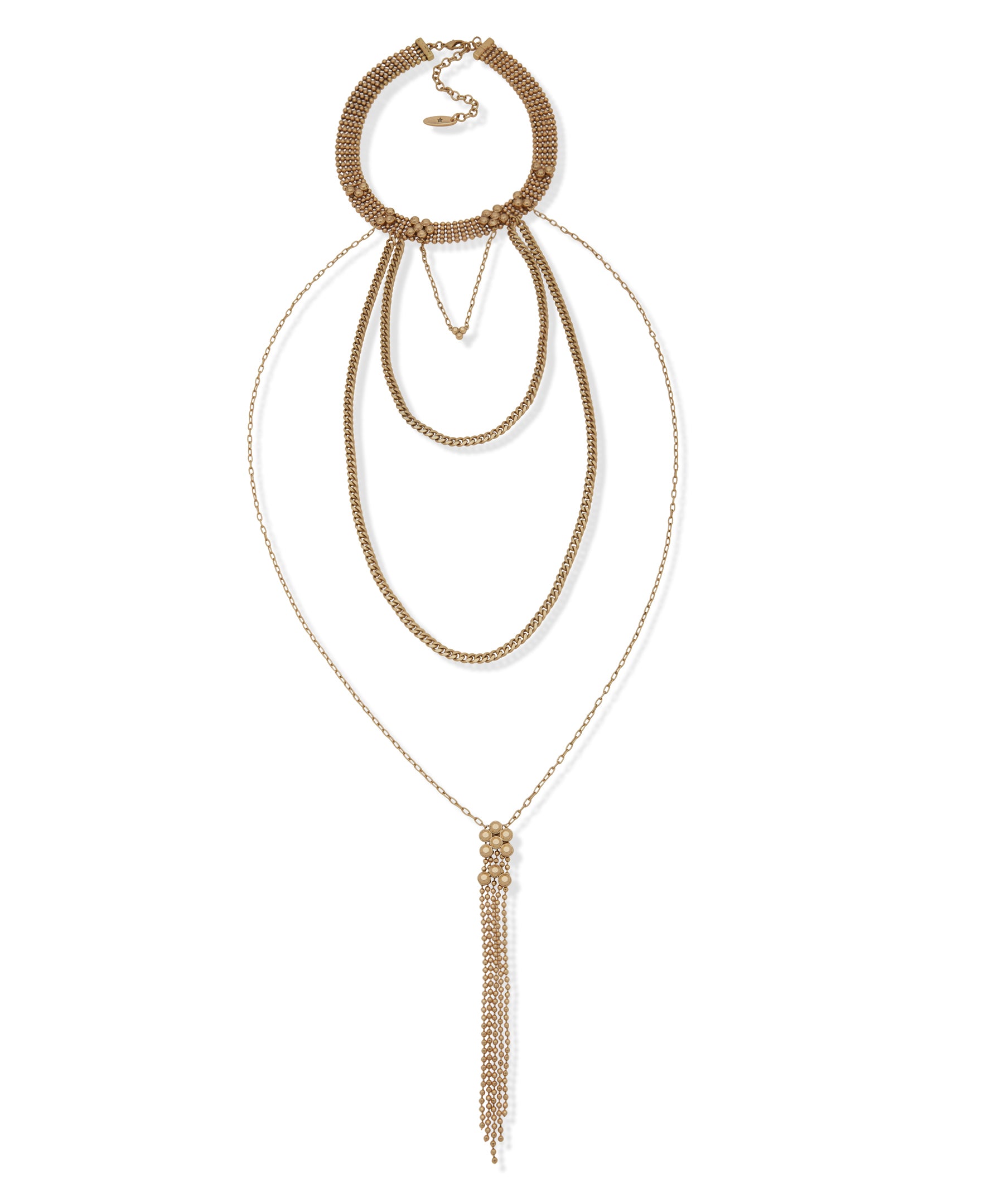 Lainey Wilson Gold Choker Layered Necklace 37N00001