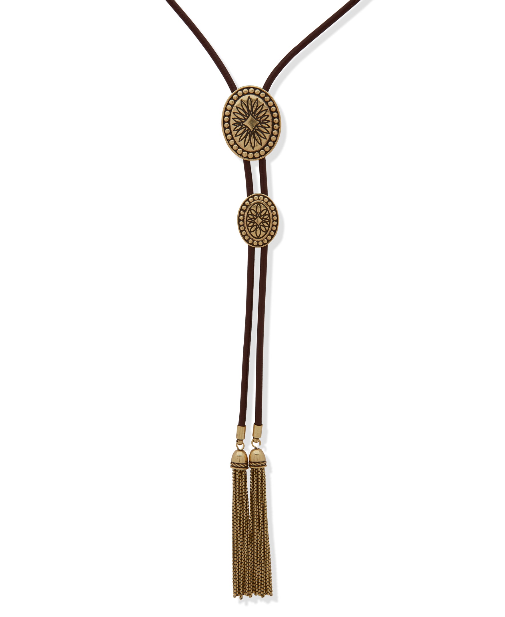 Lainey Wilson Gold 36 inch Bolo with Long Tassels 37N00013
