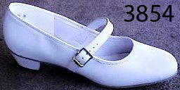 3854 White Jenny 1-in Heel Womens Square Dance Shoes