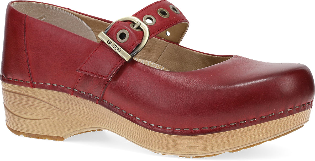 Dansko Red Leather Mary Jane XP 2.0 Mary Jane Clog 3960-041421
