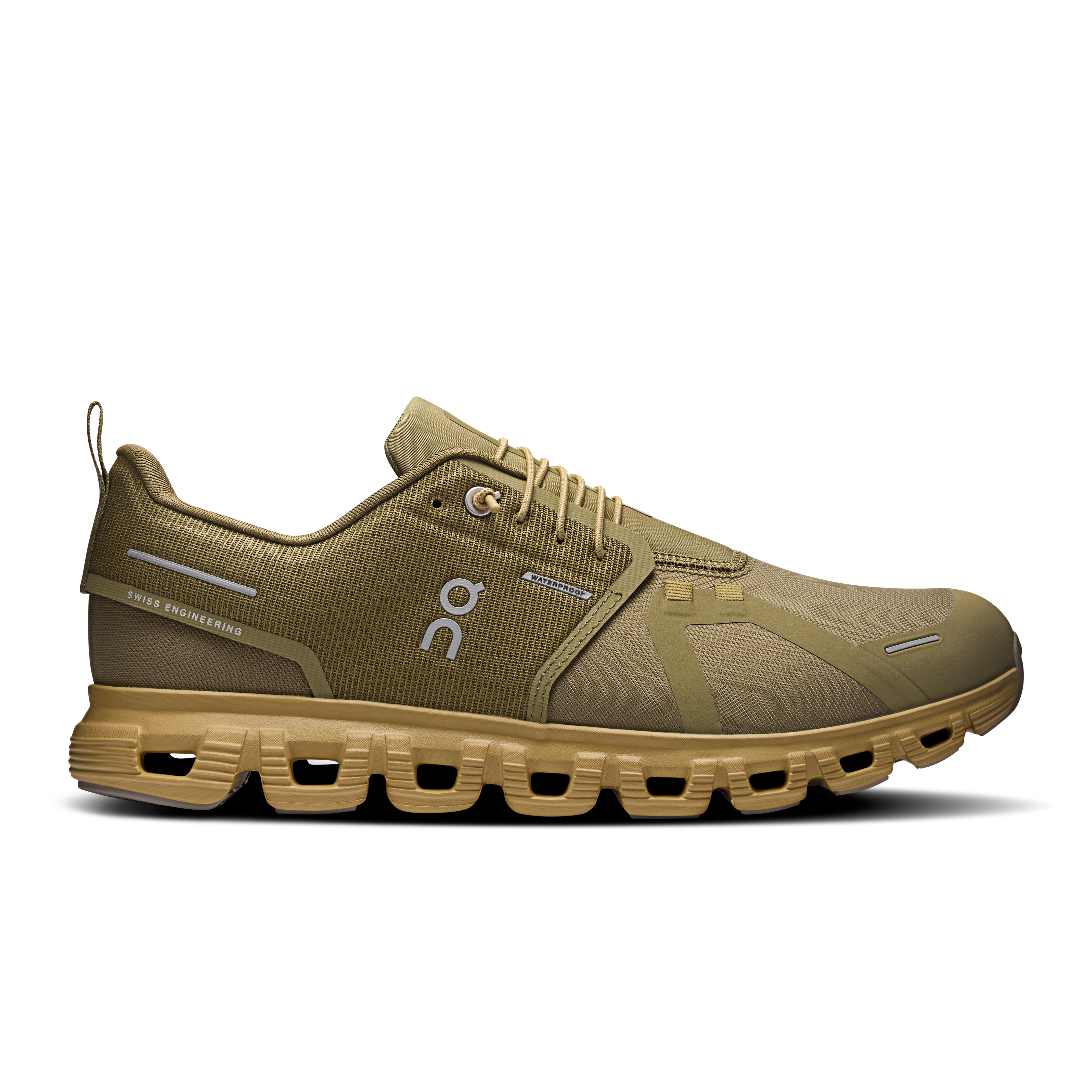 On Olive/Safari Cloud 6 Men's Waterproof Athletic Shoes 3MF10062231