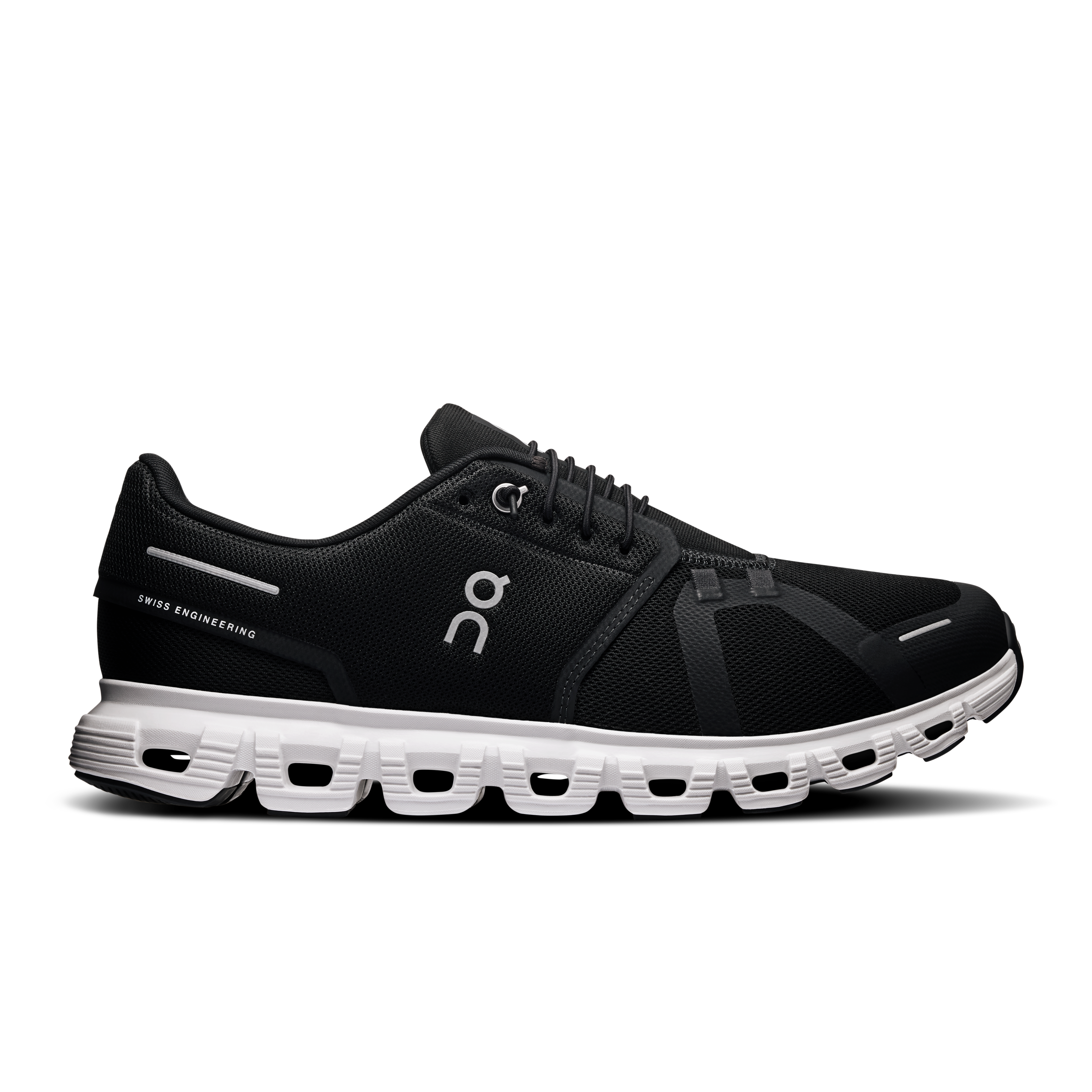 On Black/White Cloud 6 Men's Athletic Shoes 3MF10070299