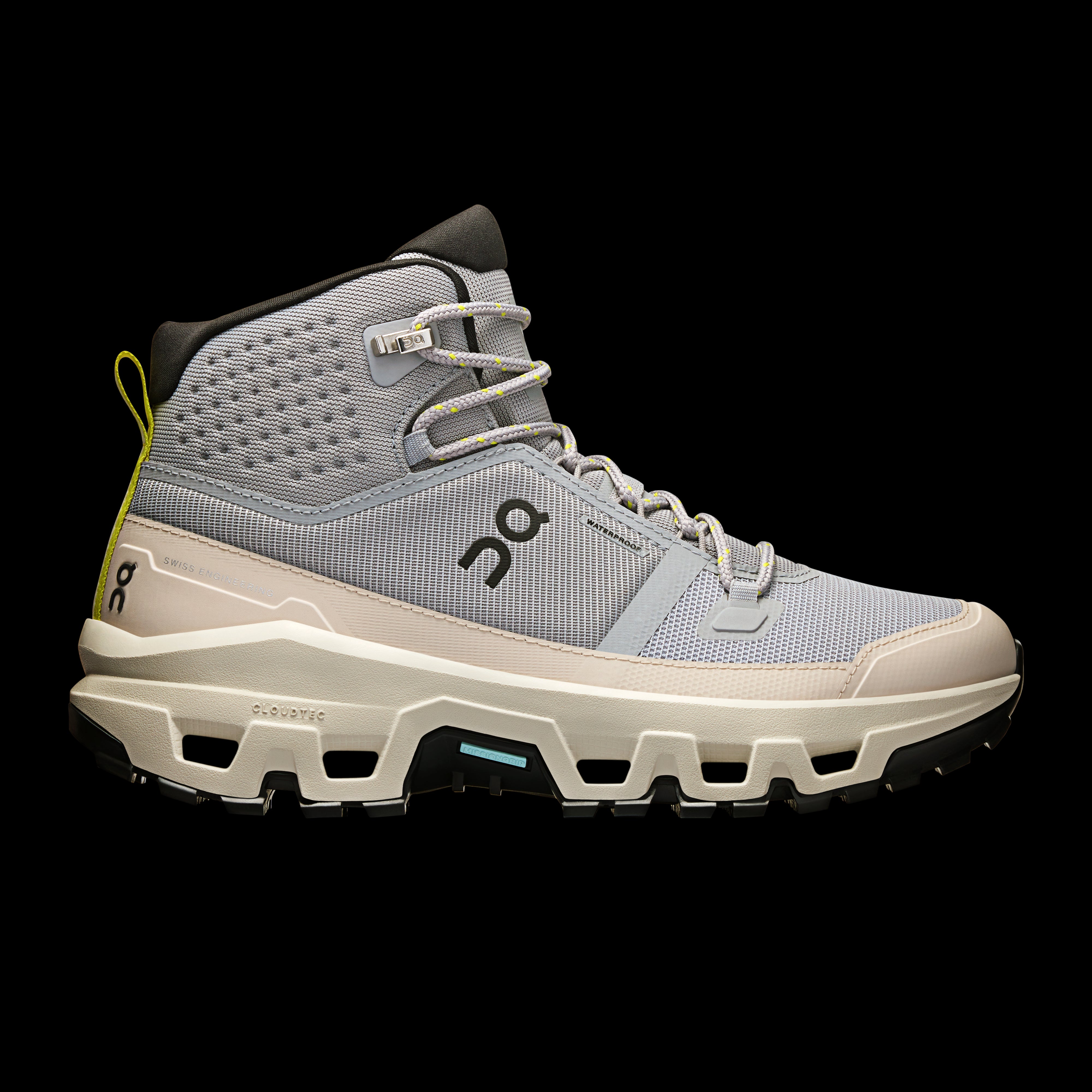 On Alloy/Ice Cloudrock Mid WP Women's Hiking Shoes 3WF10133317