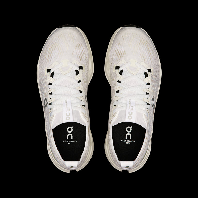 On White/White Cloudsurfer Max Women's Running Shoes 3WF30221200