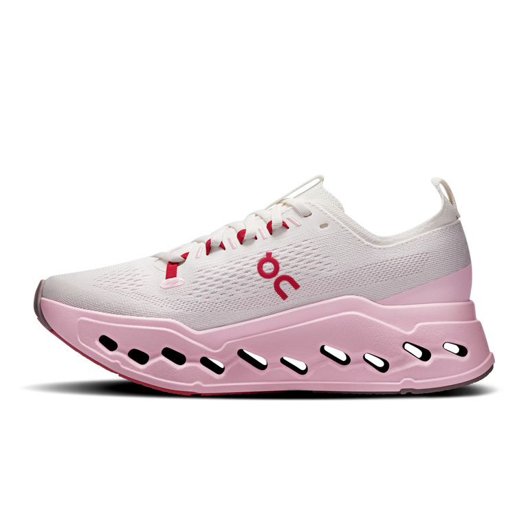On Ivory/Peony Cloudsurfer Max Women's Road Running Shoes 3WF30224732