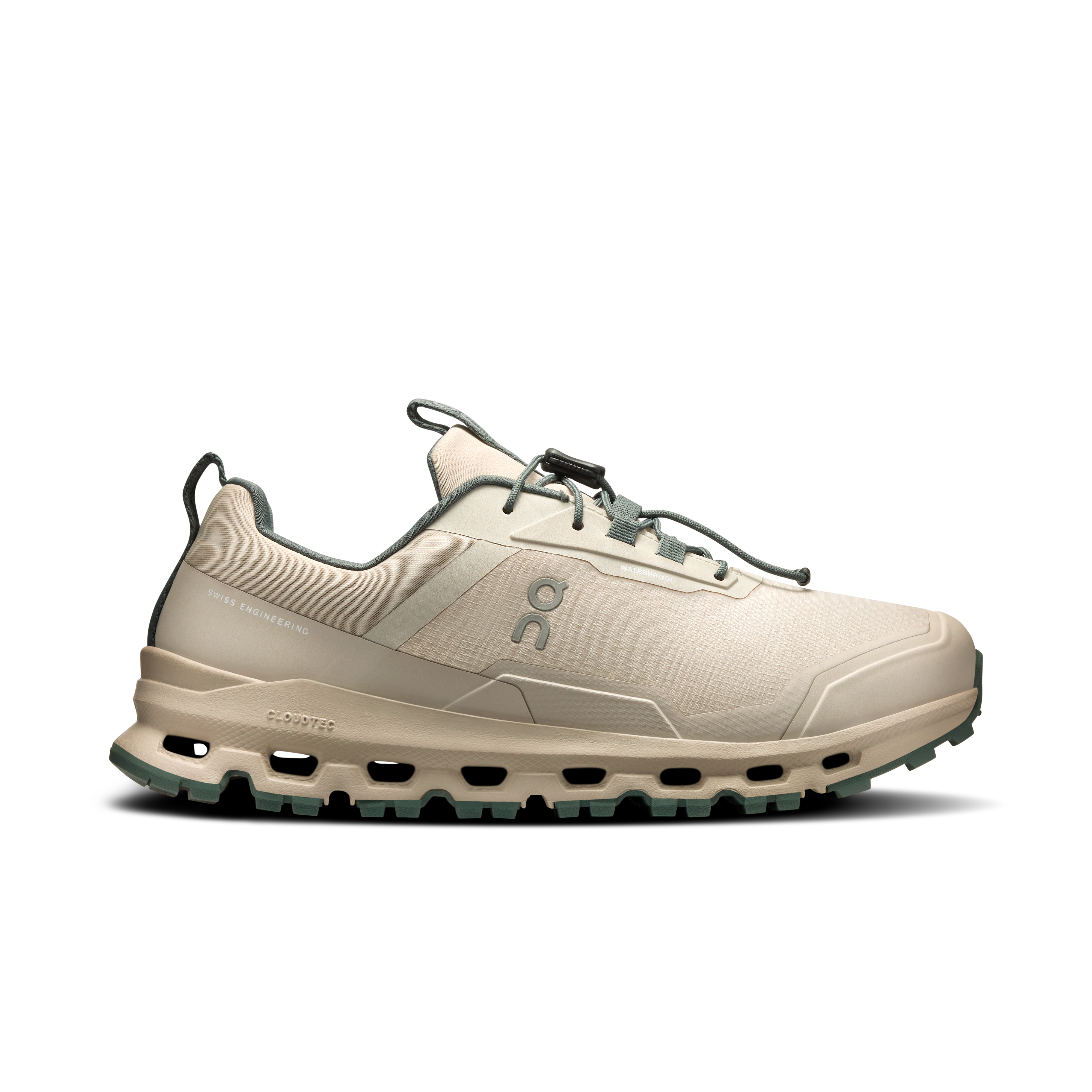 On Truffle/Olive Cloudhero Waterproof Children's Athletic Shoes (ages 8-12) 3YE10034333