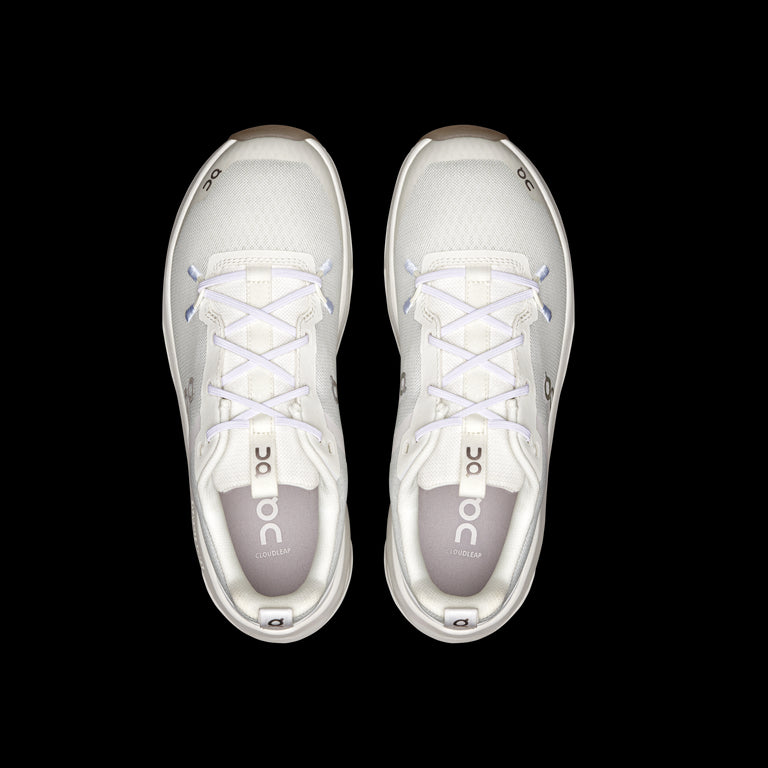 On White/White Cloudleap Youth Atheltic Running Shoes