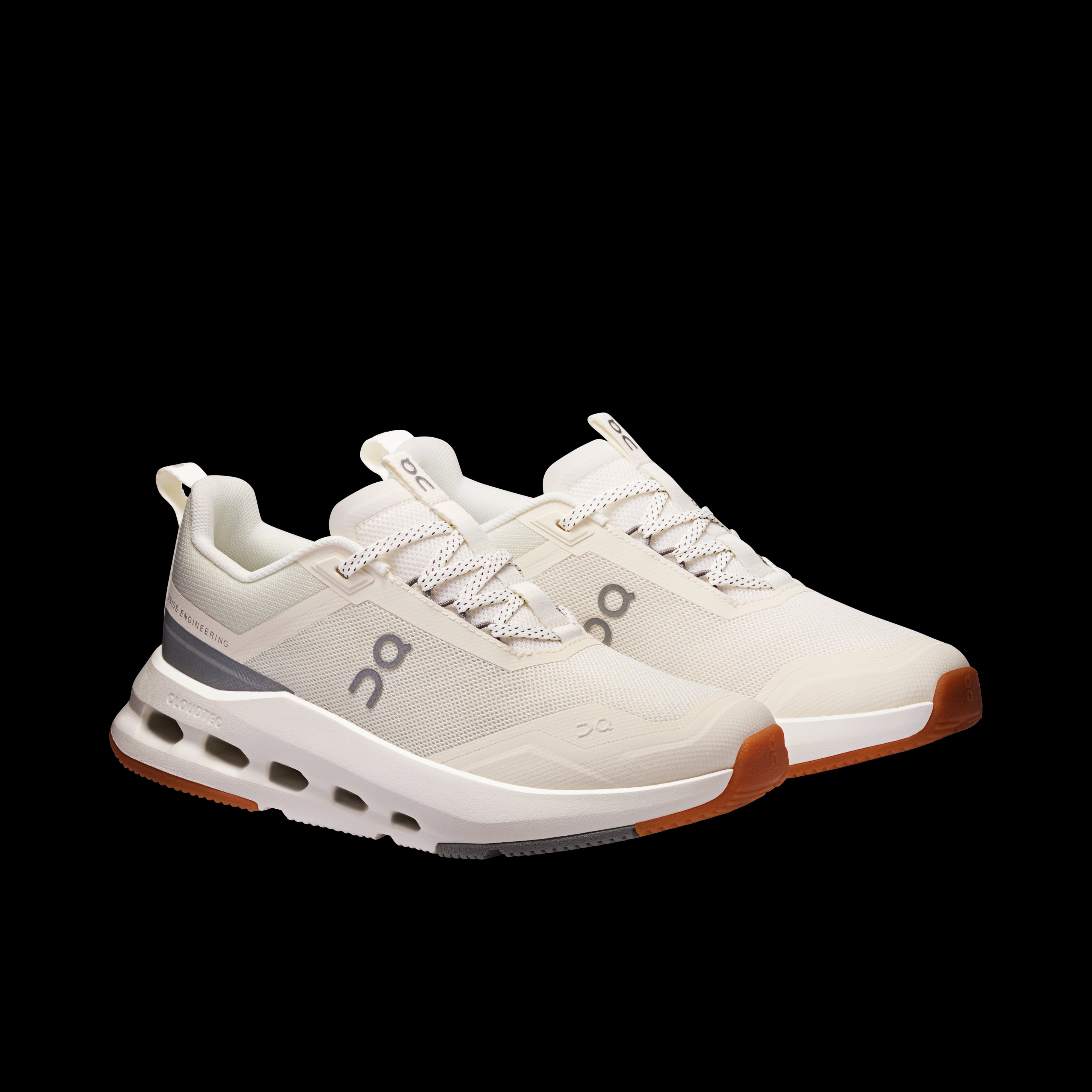 On Ivory/Apollo Cloudnova Youth Athletic Shoes (Ages 8-12) 3YF30034332