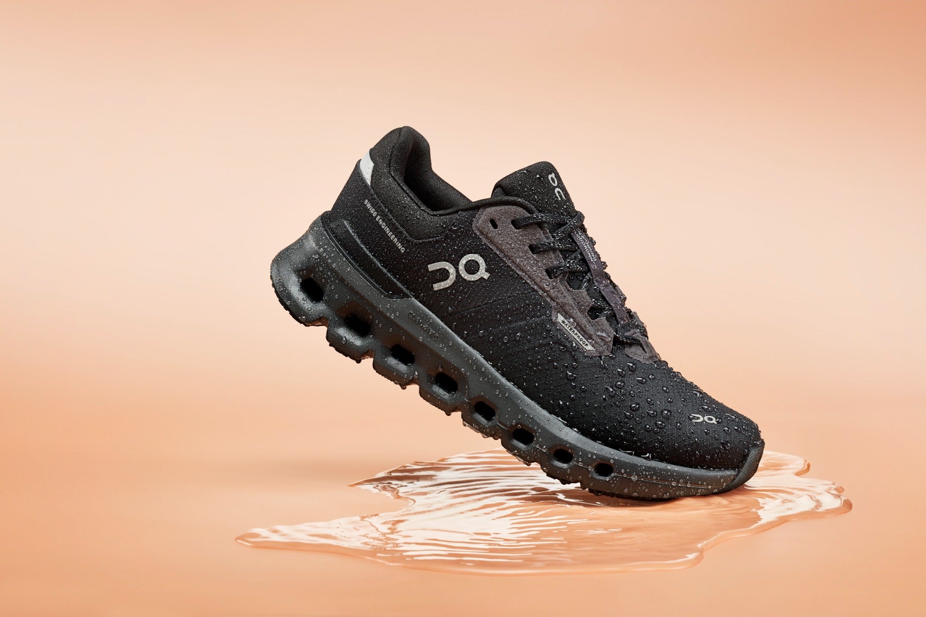 On Magnet/Black Cloudrunner 2 Waterproof Men's Running Shoes 3ME101521