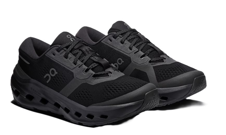 On Black/Black Cloudrunner 3 Wide Running Shoes 3MG10091043