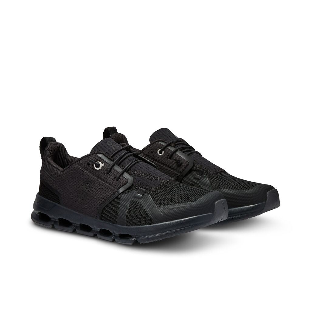 On All Black Cloud Sky Kids Athletic Shoes (Ages 8-15 years