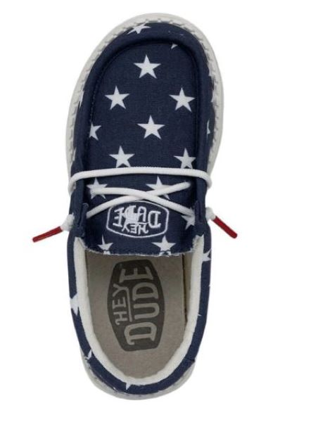 Hey Dude American Flag Wally Youth Patriotic Casual Shoes  display picture 1