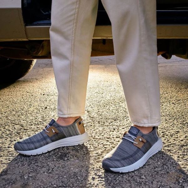 Hey Dude Grey Mix Sirocco Men