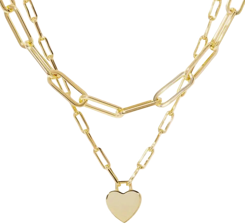Josslyn Gold 18K Stainless Steel Tarnish Free Women's Layered Necklace 40NK9429