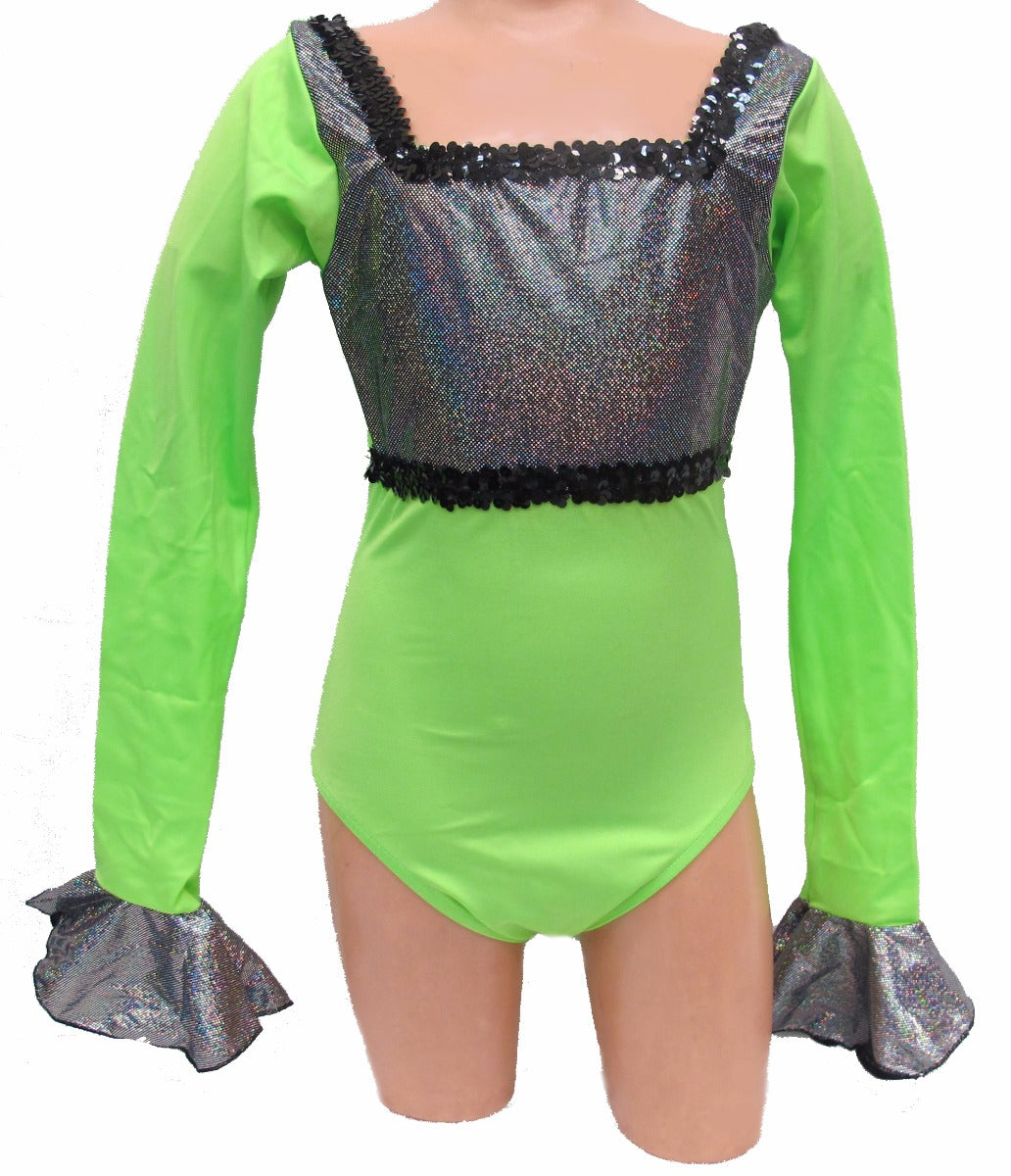 4115  Rythm of the Night Leotard DANCE RECITAL COSTUMES AD