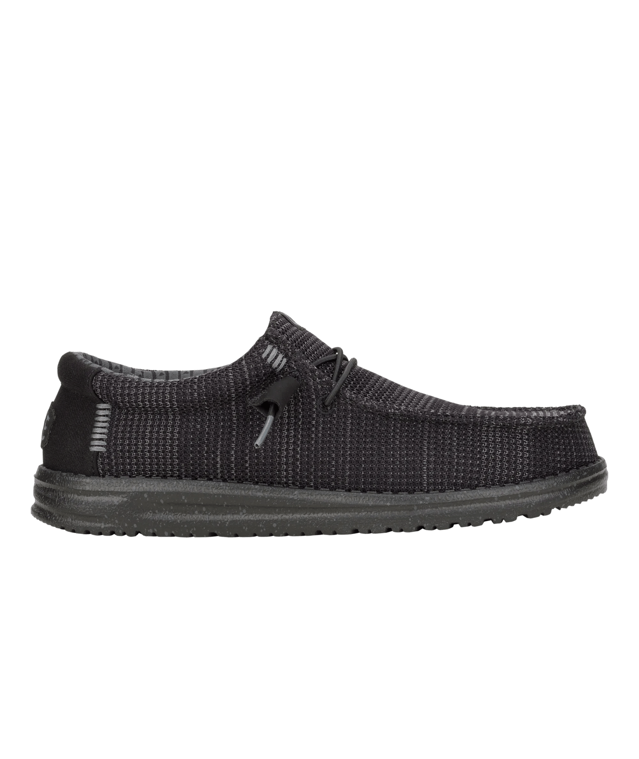 Hey Dude Black/Black Wally Stretch Sox Men's Casual Shoes 41898-060