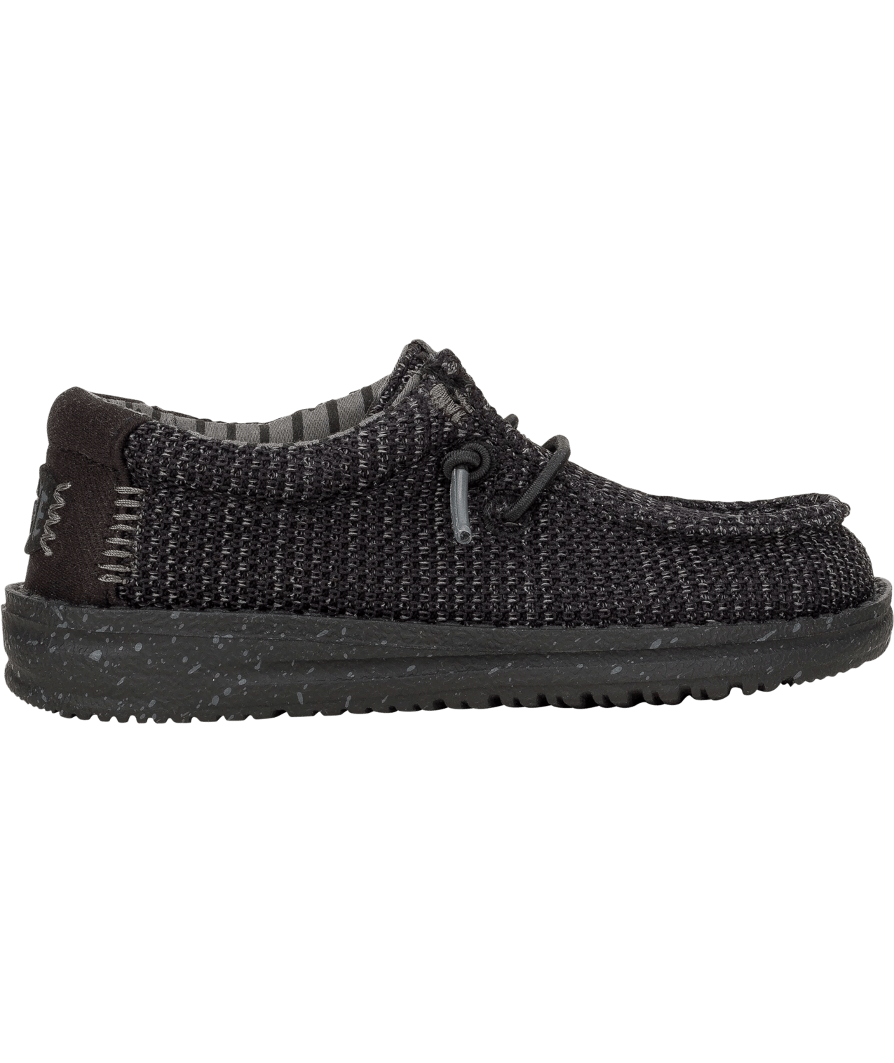 Hey Dude Black/Black Wally T Stretch Sox 42073-060