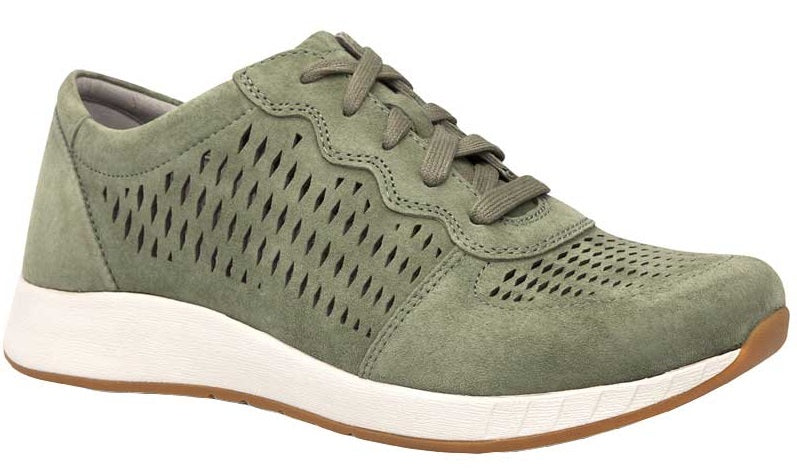Dansko Charlie Sage Suede Perforated Womens Comfort Sneaker 4250-130313