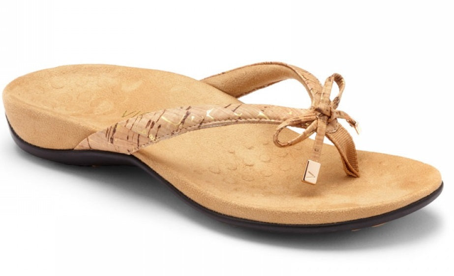 Vionic Gold Cork Bella Womens Toe Post Sandals 44BELLA
