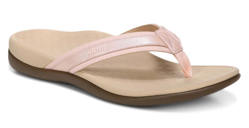 Vionic Pale Blush Tide II Toe Post Womens Sandal