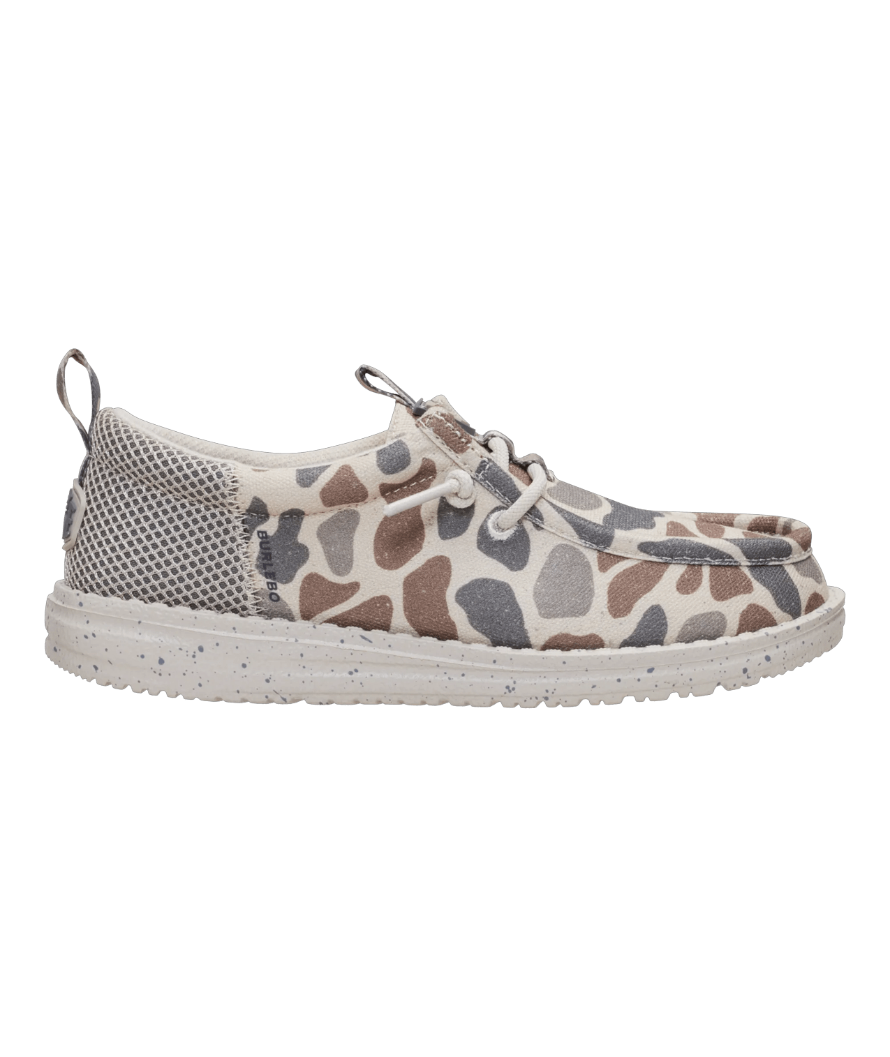 Hey Dude x Burlebo Wally Funk Youth Deer Camo Shoes 459132JE