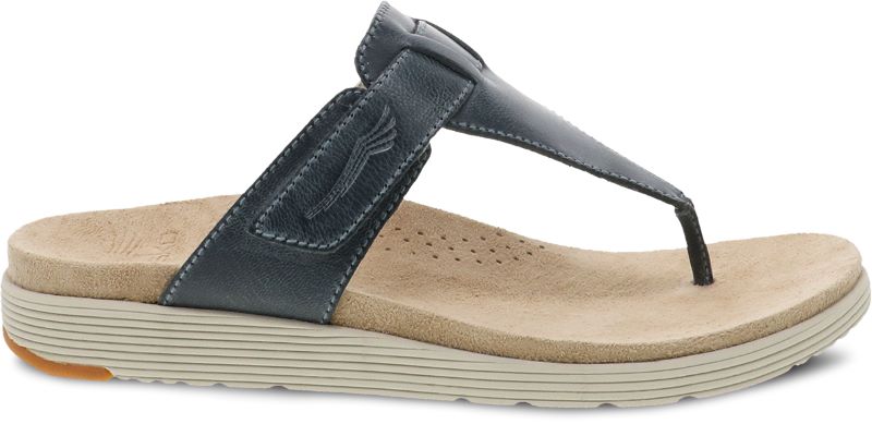 Dansko Cece Denim Burnished Calf Womens Thong Sandals 4610-726100
