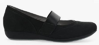 Dansko Kendra Black Milled Nubuck Womens Comfort Shoe 4621-362400