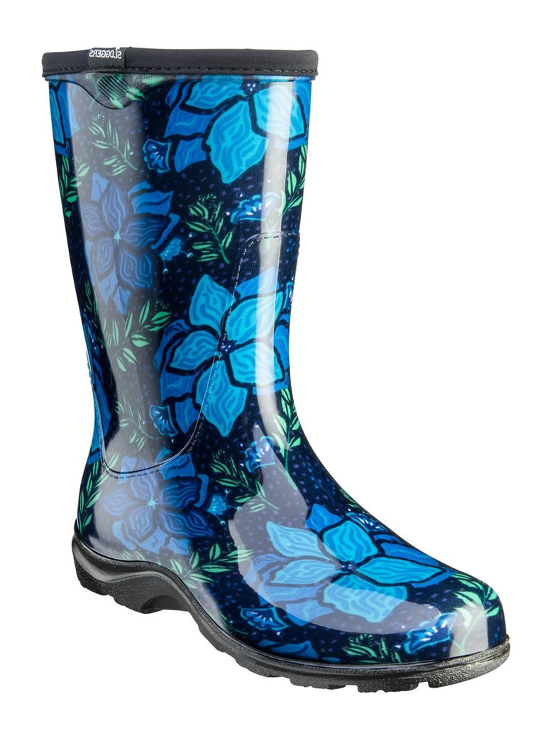 Sloggers Spring Surprise Blue Women's Rain Garden Boots 5018SSBL