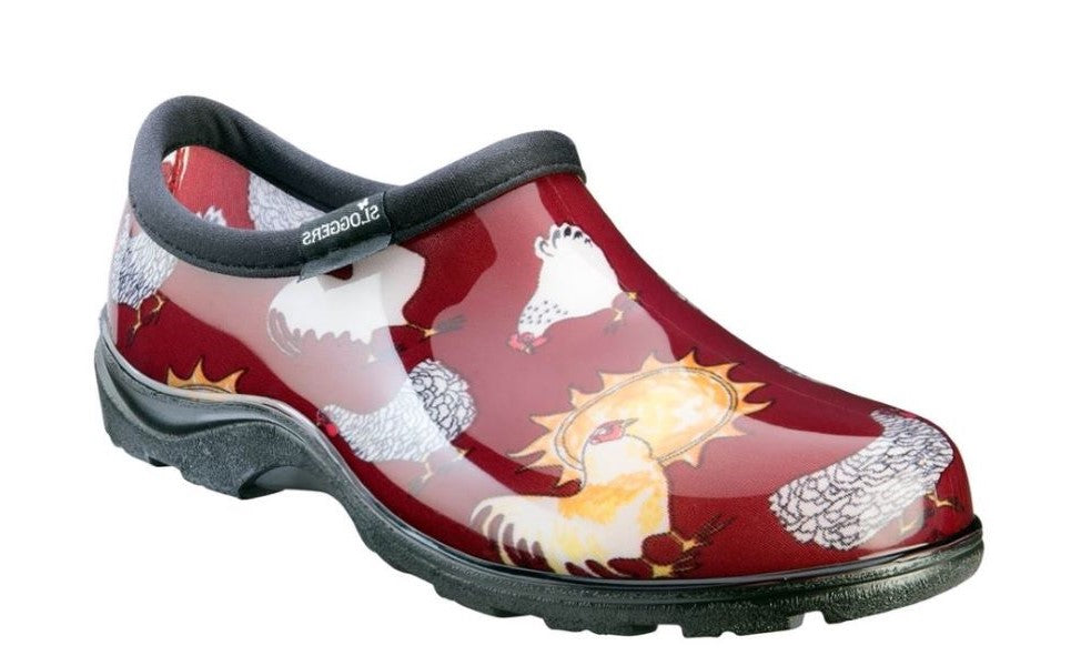 Sloggers Chicken Red print Ladies Rain and Garden Shoes 5116CBR
