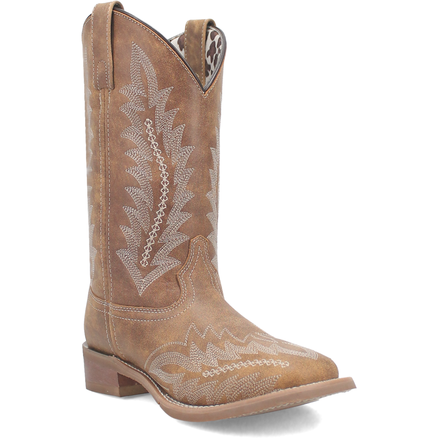 Laredo Off White/Tan Cheyenne Women's Leather Boots 5717