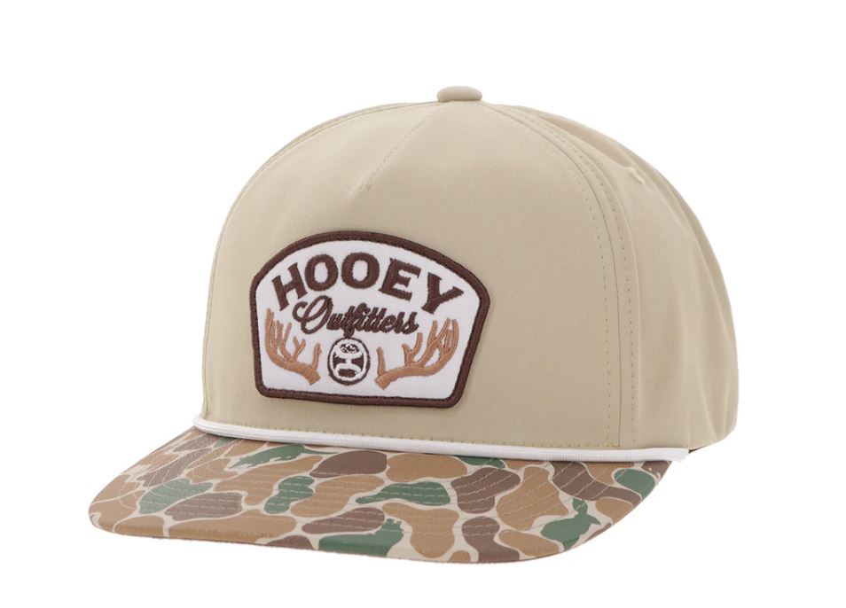 Hooey Tan/Camo with Brown Patch 'Outfitters' Hat 6026T-TNCA