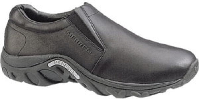 le bos Merrell Jungle Moc Black Leather Mens Casual 60889 Flash