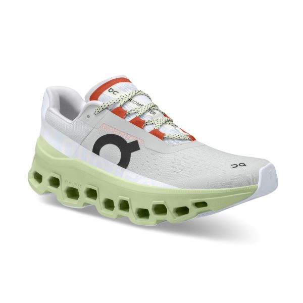 On Glacier and Meadow Cloudmonster Womens Athletic Shoes 61.99022