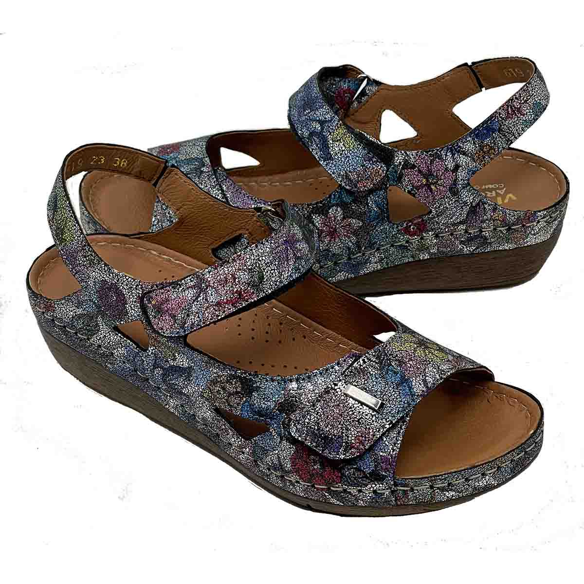 V-Italia Multi Color Angela 619 Comfort Therapeutic Sandals 619-MULTI