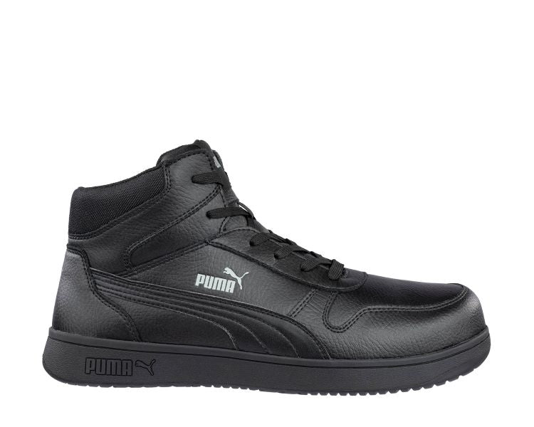 Puma Safety Shoes Black FrontCourt Mid Men's Composite Toe Safety Work Shoes ASTM EH SR 630065