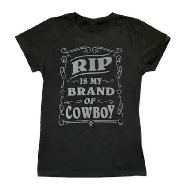 Paramount's Yellowstone Black Rip is my Brand of Cowboy Womens Tee 66-301-219