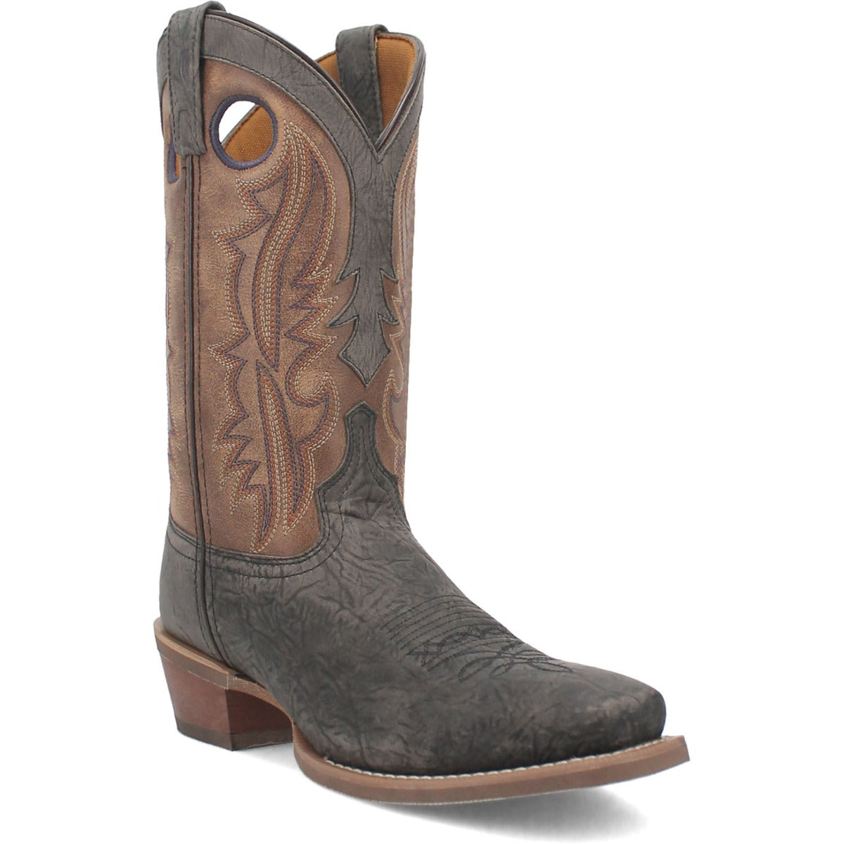 Laredo Grey/Tan Walker Men's 12 inch Square Toe Leather Boots 68473