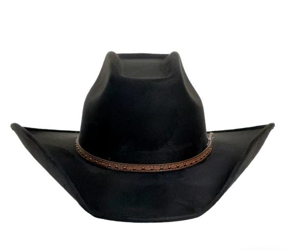 American Hat Makers Black Faux Suede Trigger Men's Cowboy Hat 710173