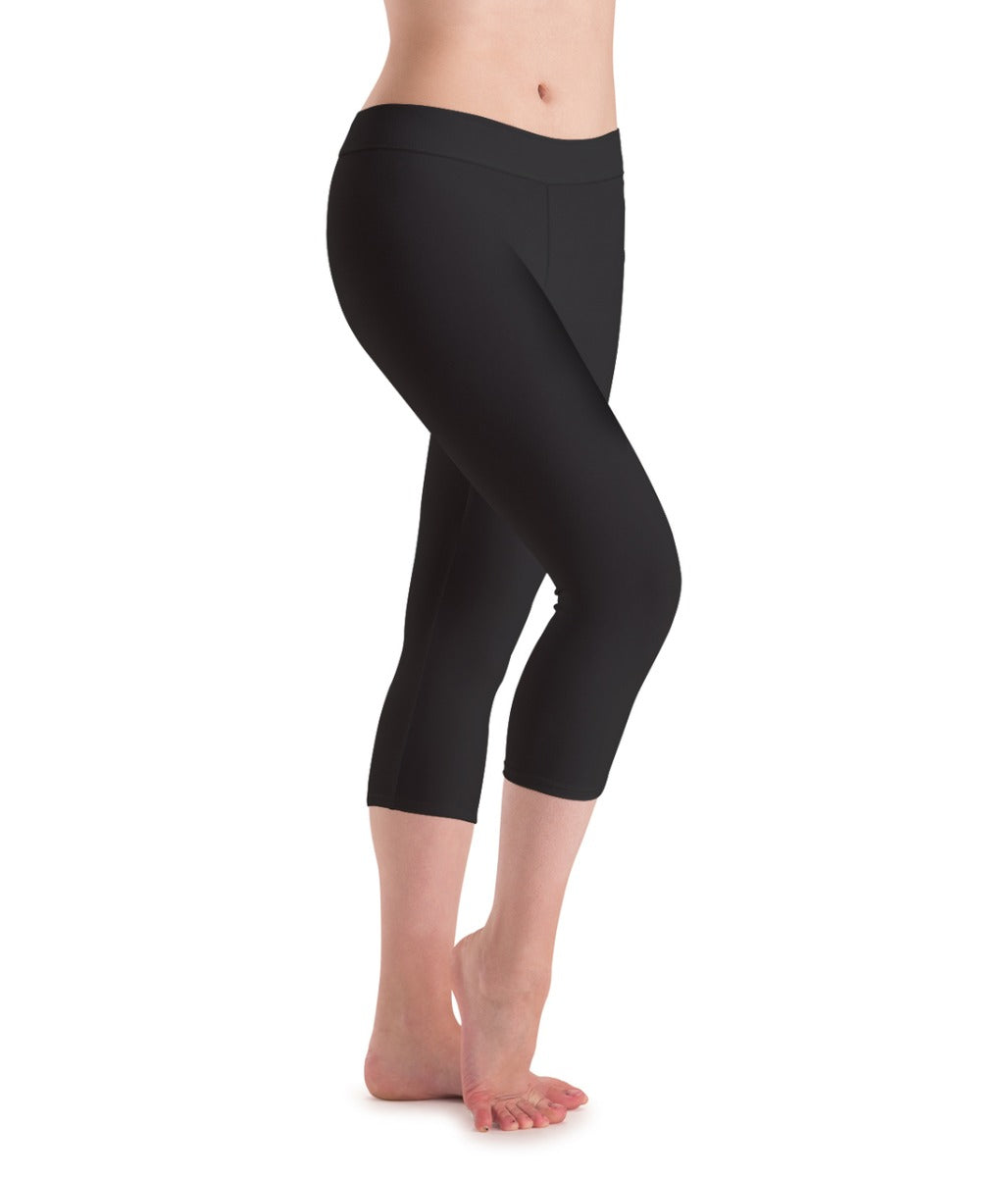Motionwear Flat-Waist Children Silkskyn Capris 7123C